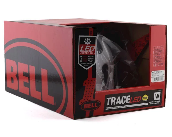 Bell Trace LED MIPS Helmet Matte White - Silver UW