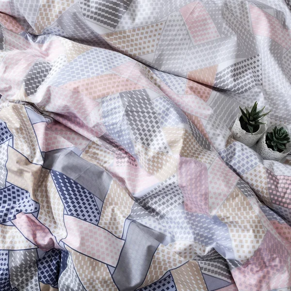 Sussexhome Blush in Gray Full Size Duvet Cover Set, Hypoallergenic - Queen