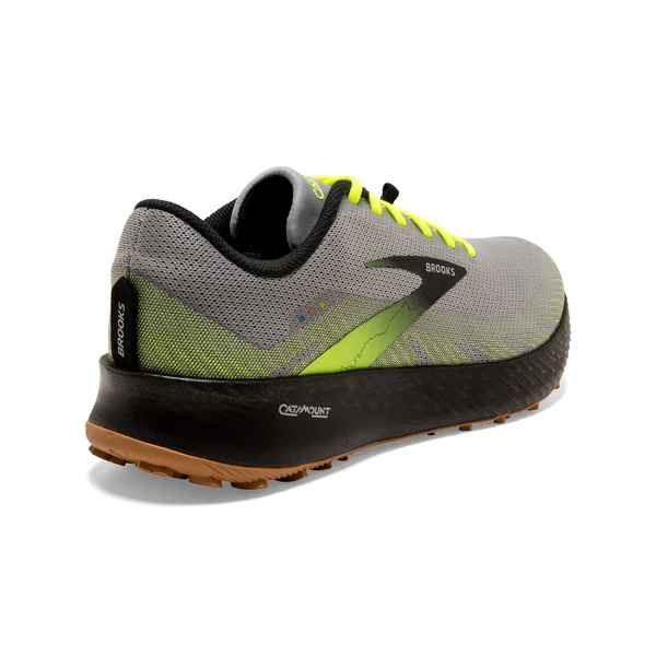 Brooks Catamount Trail Running Shoe - Men's Grey/Nightlife/Black - 11.5