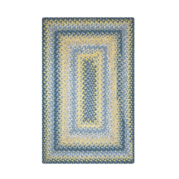 Homespice Decor Sunflowers Cotton Braided Rug 5& x 8& Rectangle