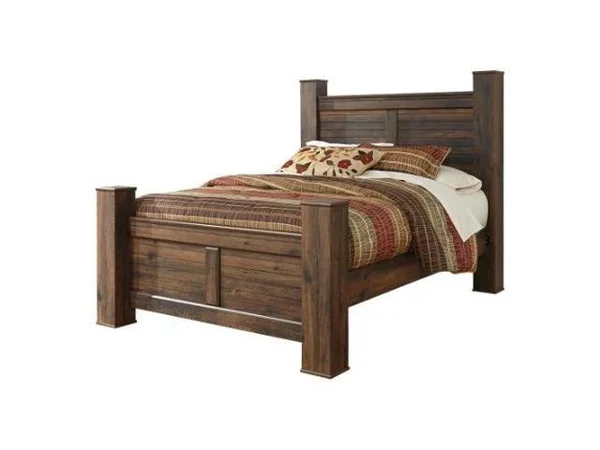 Ashley B246-98 Quinden Queen Rails - Dark Brown