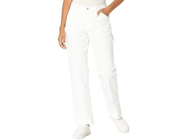 Women's Dickies Relaxed Fit Carpenter Pants, Size 5 - White