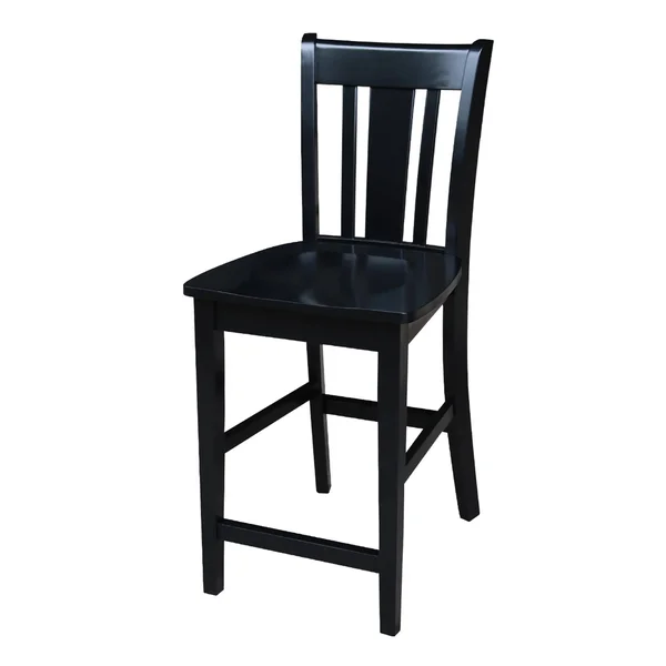 30x22 Round Counter Height Table with 2 San Remo Stools - 3 Piece Set - Cinnamon/Espresso