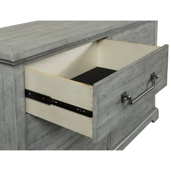 Martin Svensson Home Beach House 2 Drawer Solid Wood Nightstand - Dove Grey - 2-Drawer
