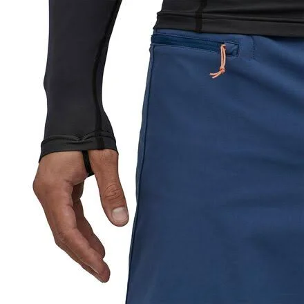 Men's Patagonia Long Sleeve R0 Top - Black/Forge Grey