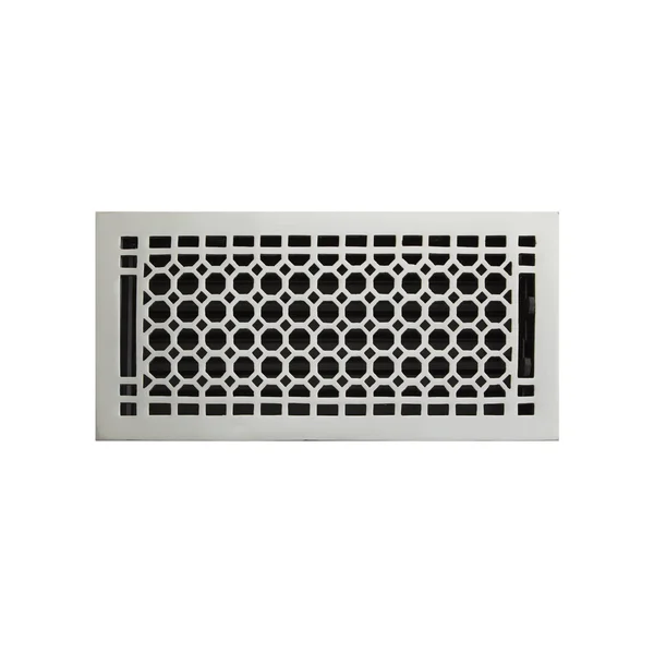 Honeycomb Brass Wall Register - Chrome 6x22 x 14x22 (6-5/8x22 x 15-1/8x22 Overall), Signature Hardware 314536