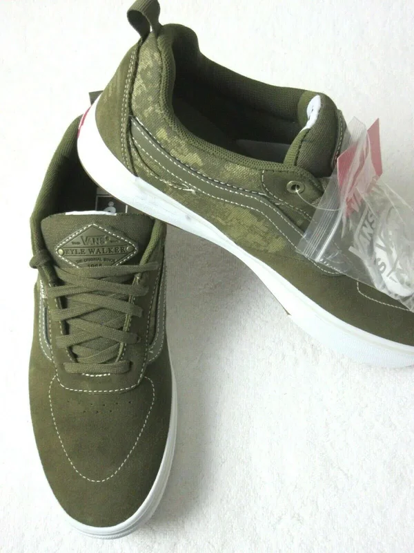 Vans Platoon Kyle Walker Pro Skate Shoes - Military, White