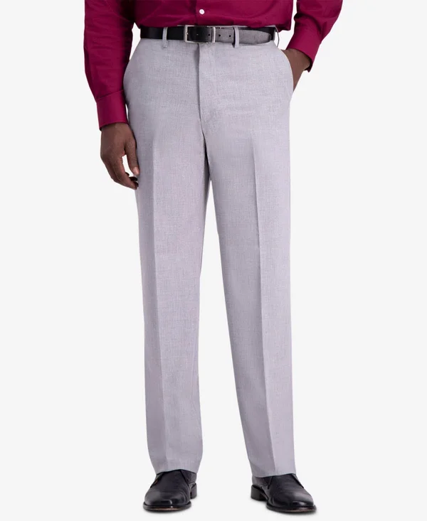 J.M. Haggar Men's Premium Classic-Fit 4-Way Stretch Dress Pants - Dark Charcoal