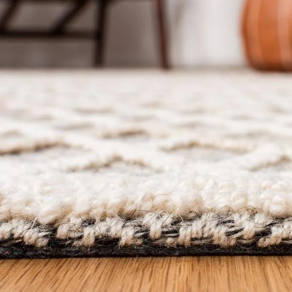 Trace Collection TRC209A Rug Ivory, Black, Rectangle 9' x 12'