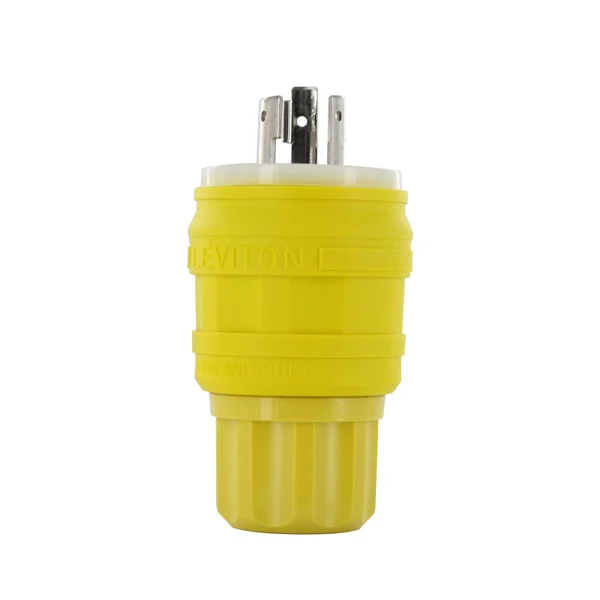 Leviton 26W48 Locking Plug - 20A, 250V, Wetguard, 2P3W