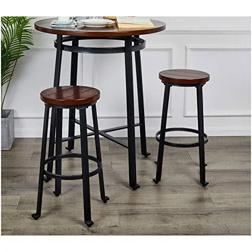 Ball & Cast Bar Stools - Brown