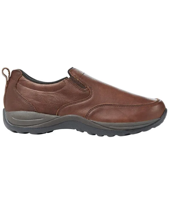 Men's Comfort Mocs - Leather Brown 10.5(EE), L.L.Bean