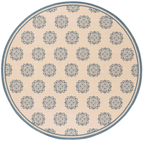 Safavieh 6&-7x22 x 6&-7x22 Square Beach House BHS181M Blue Creme Rug