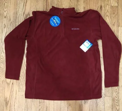 Columbia Men's Klamath Range II Half-Zip Top Red Element XL