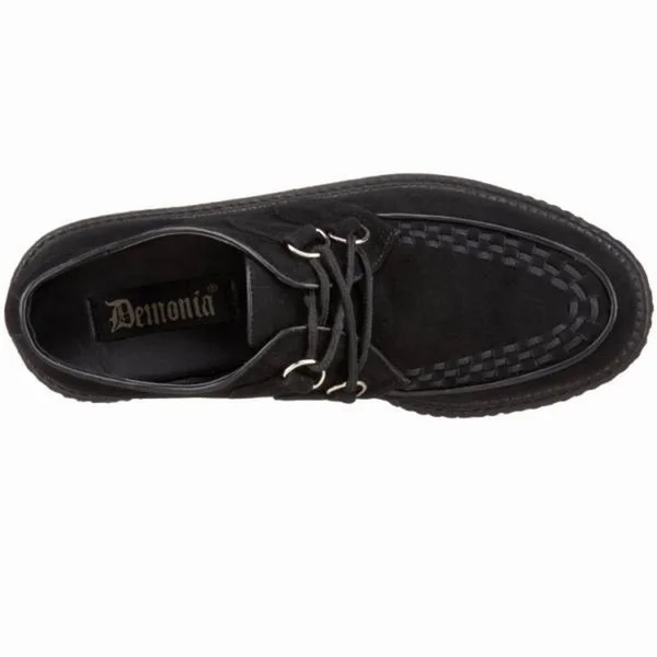 Demonia - V-CREEPER-502S 11 - Black Vegan Suede