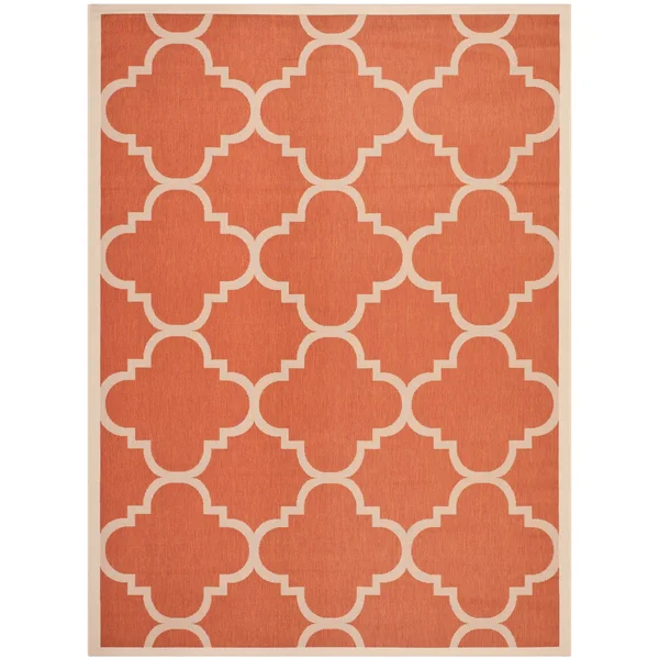Safavieh Courtyard Dark Brown Indoor Outdoor Rug - 5&3x22 x 7&7x22