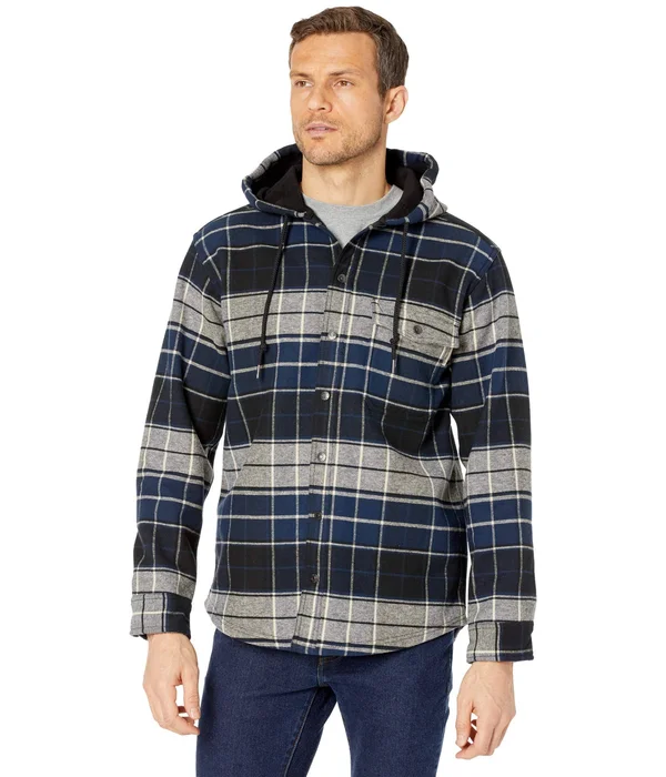 Wolverine Men's Bucksaw Bonded Shirt Jac Dark Slate Plaid - Size M