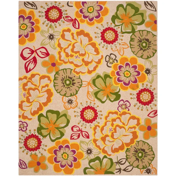 Safavieh Four Seasons FRS467C 2&4x22 x 4&0x22 Ivory, Green Area Rug
