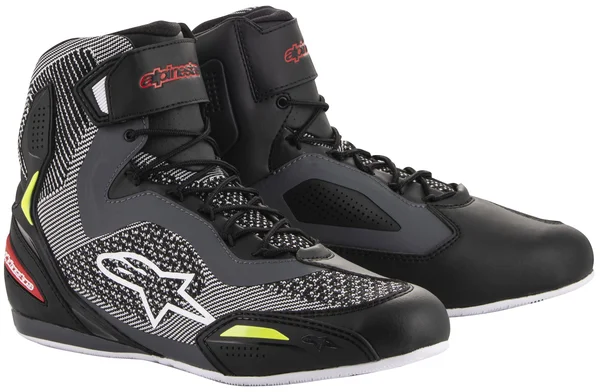 Alpinestars Faster-3 Rideknit Shoes 6 Black-gray-red-yellow