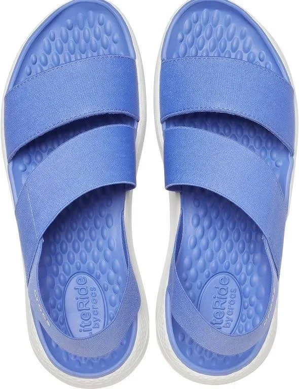 Crocs Women's LiteRide Stretch Sandal - Blue, W4