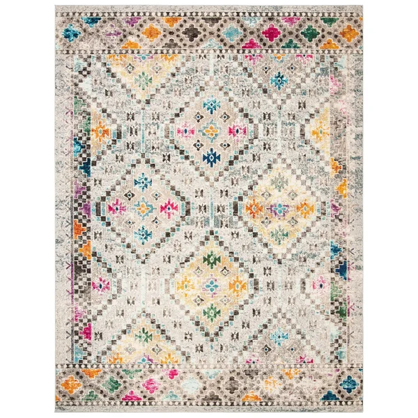 Safavieh Madison 418 Area Rug - Dark Blue, Yellow, 6&7x22 x 6&7x22 Round