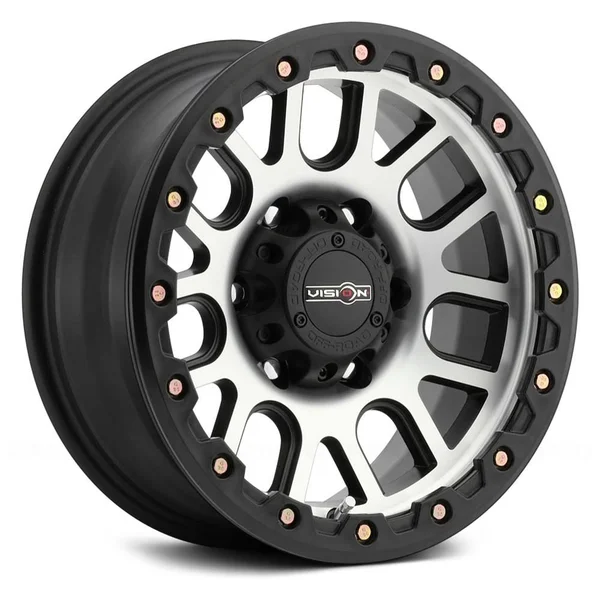 Vision Nemesis Matte Black Machined Face Wheel 20x9 6x139.7 10