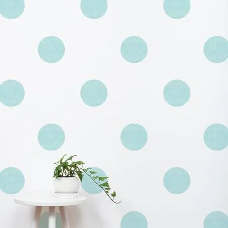 SimpleShapes Textured Dots Wall Decal (Set of 32) - Color Mint