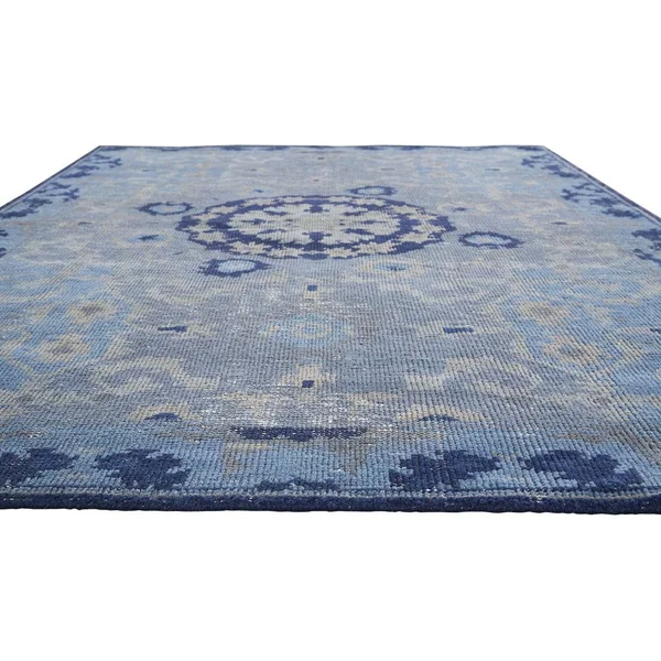 Juniper Home Hand-Knotted Oriental Blue Area Rug - 5& x 8&, Size 5& x 8&