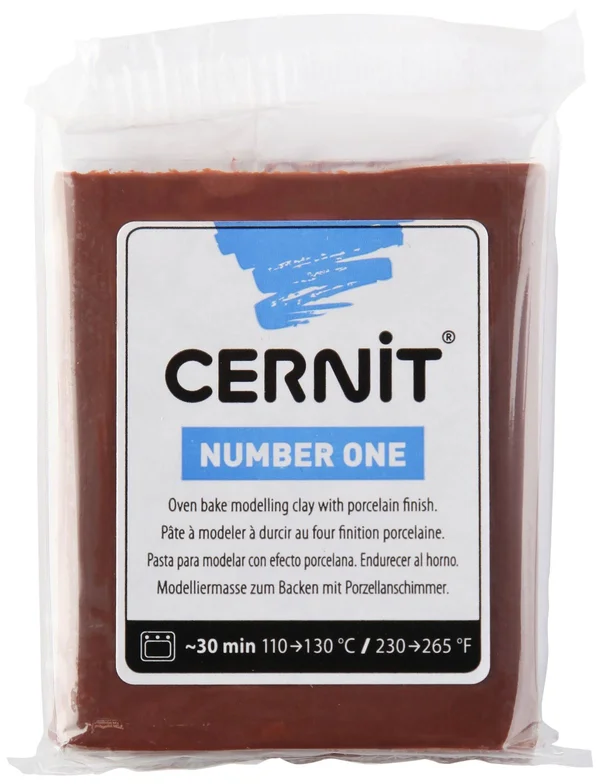 Cernit 1-Piece Clay N1 56 G Brown - Brown
