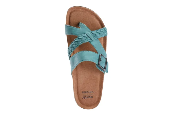 Earth Origins Orono Foster Women's Sandal (Green - Size 6 - Leather)
