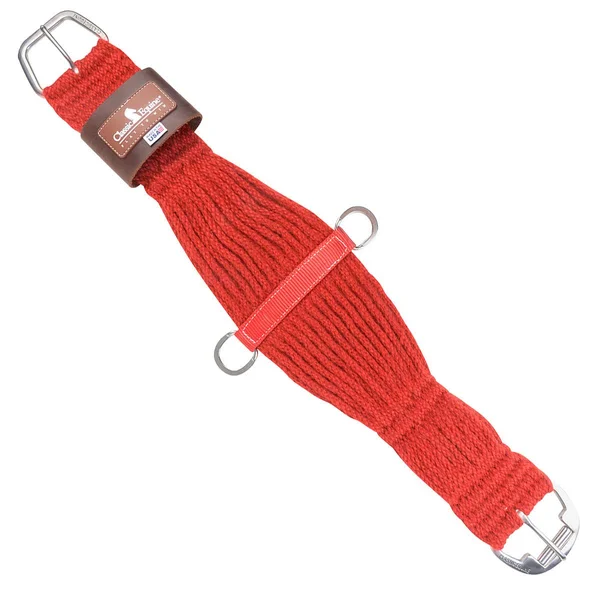Classic Equine 27 Strand Mohair Cinch Red 30x22
