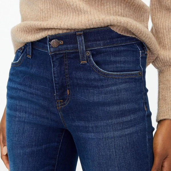 J.Crew Factory Womens 9x22 High-Rise Skinny Jean in Signature Stretch (Perfect Blue Wash - Size 29)