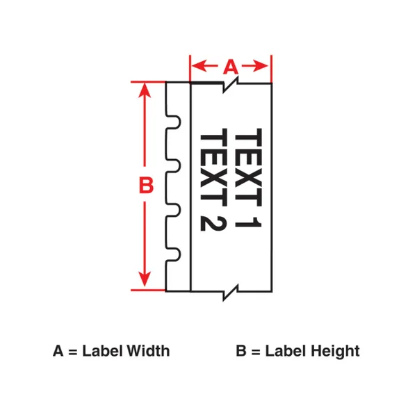 Brady M71C-1000-595-PK LABEL - 1 in W x 50 ft L