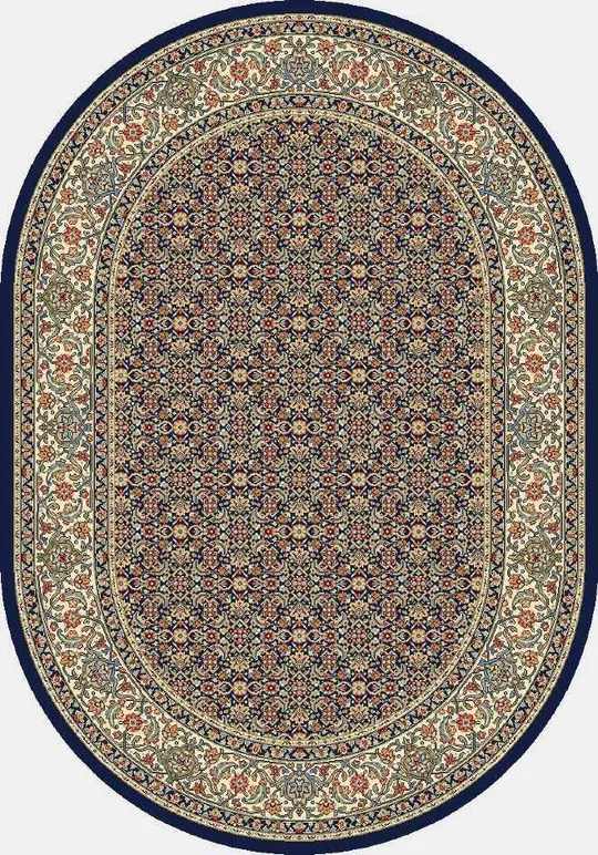 Dynamic Rugs Black 7& 10x22 57011 Rug Ancient Garden Traditional Round