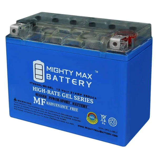 Mighty Max Battery Ytx24hl-bsgel 12-Volt 21 Ah 350 CCA Gel Rechargeabl