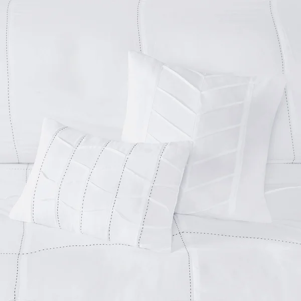 510 Design - Codee 7 Piece Duvet Set - White - King/Cal King