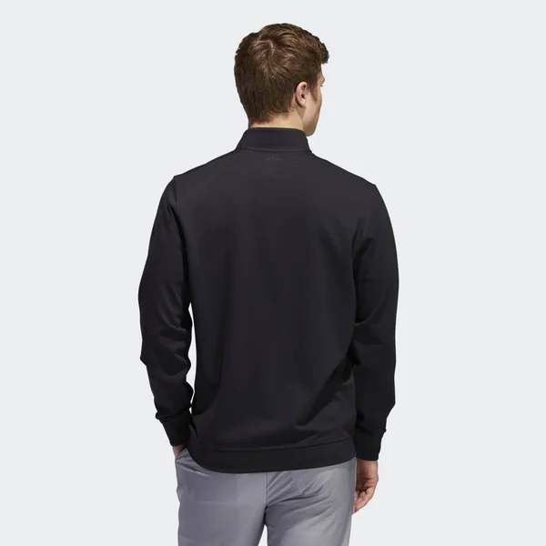 Adidas Adipure Modern Tech Black Mens Golf 1/4 Zip