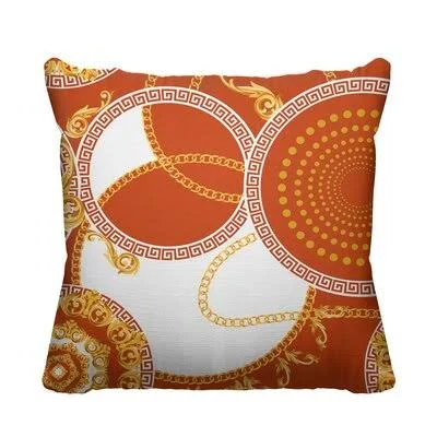 Daughtry Outdoor Square Pillow Cover & Insert Rosdorf Park Color: Orange - Size: 20x22H x 20x22W