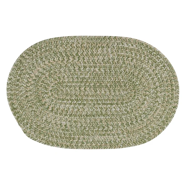 Colonial Mills Farmstand Tweed Moss Area Rug - 10& x 13& Oval, Green