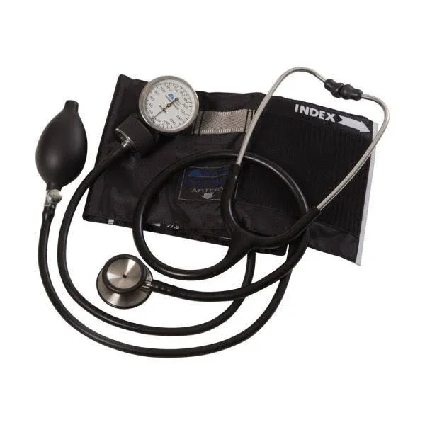 Mabis MatchMates Combination Kit with A 3M Littmann Classic II S.E. Stethoscope- Black