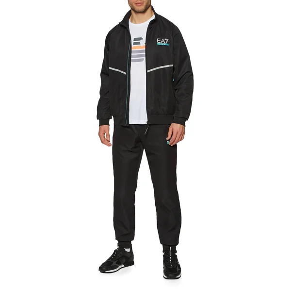 EA7 Train Core ID Tracksuit - Black - Silver - Size M