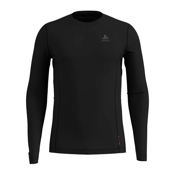Odlo Men's Natural + Light Long-Sleeve Base Layer Top - Black, XL