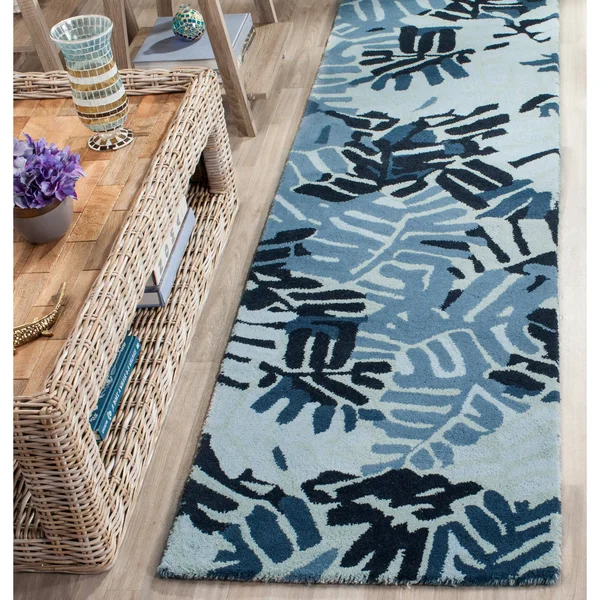 Safavieh 4& x 4& Round Martha Stewart Palm Leaf Oolong Tea Rug