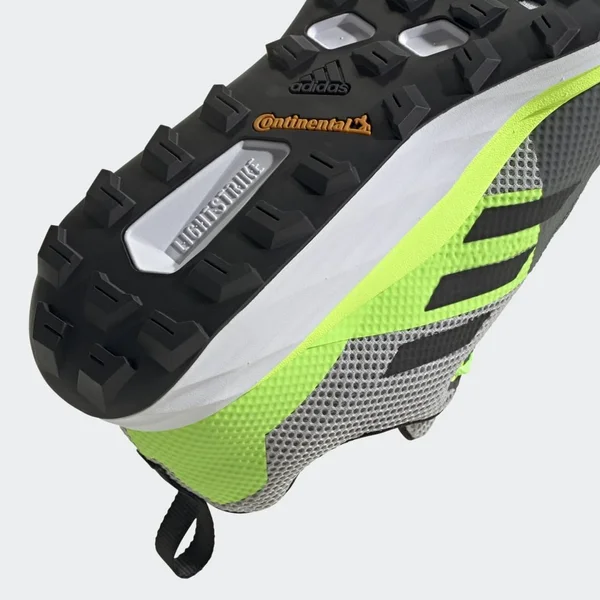 Adidas Terrex Two Trail Running Shoes - Men's - Grey Two, Core Black, Signal Green - 12