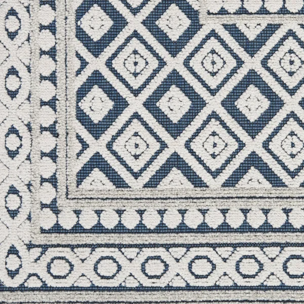 Nourison CLA02 Calobra LT Grey Area Rug- 4& x 6&