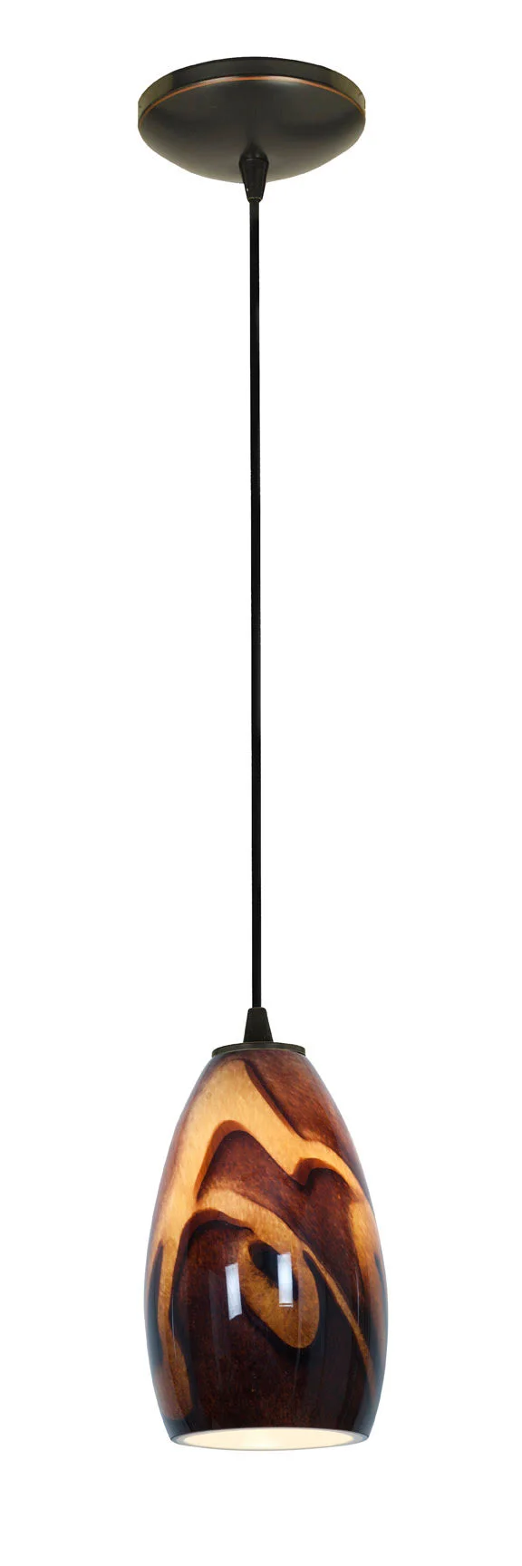 Access Lighting Champagne 1-Light Pendant - Oil Rubbed Bronze - 28012-2C-ORB/WHST