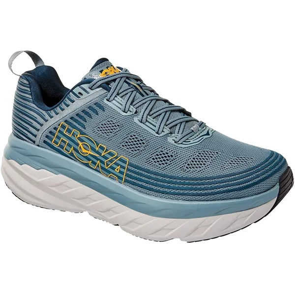 Hoka One One, Bondi 6, Men's Lead/Majolica Blue, 9