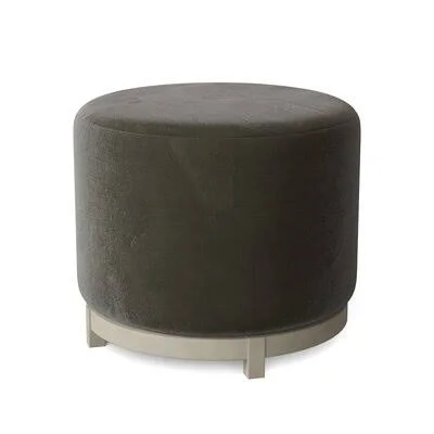 Shannon 22x22 Round Cocktail Ottoman Fairfield Chair Body Fabric: 9953 Loden, Leg Color: Almond Buff