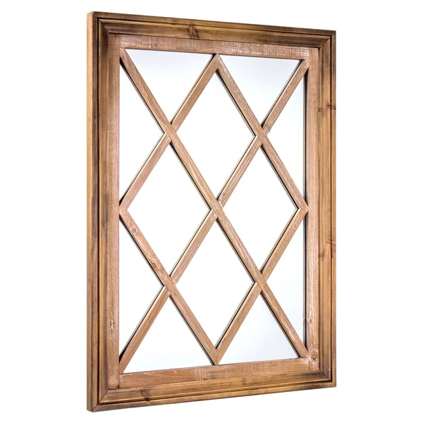 Rustic Window Pane Wall Vanity Mirror