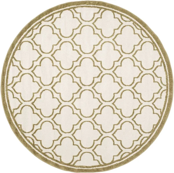 Safavieh Amherst Ivory & Light Green 7& x 7& Square Rug